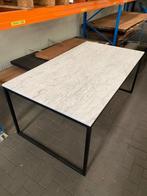 Marmeren wit tafel - Stalen Frame - 180x100cm € 1.000,00, Luxe, Vierkant, Nieuw, Vijf personen of meer