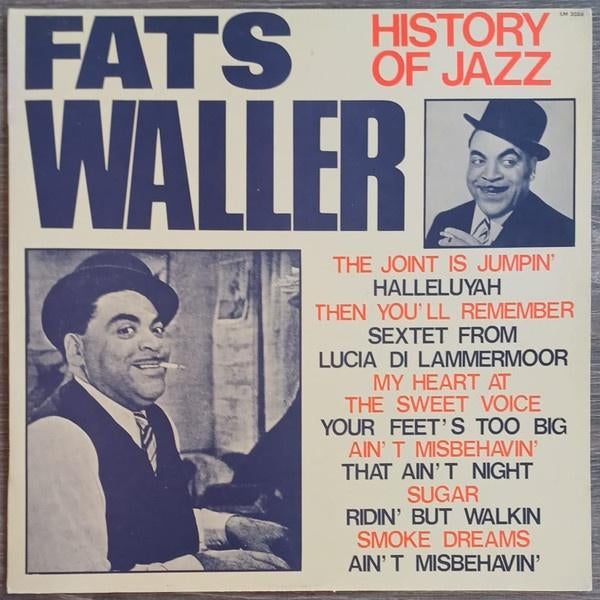 LP - Fats Waller ‎– Fats Waller, Cd's en Dvd's, Vinyl | Jazz en Blues, 1960 tot 1980, Gebruikt, Ophalen of Verzenden, 12 inch