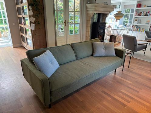 Groene Designbank Loods 5, Huis en Inrichting, Banken | Bankstellen, Zo goed als nieuw, Rechte bank, Driepersoons, 200 tot 250 cm