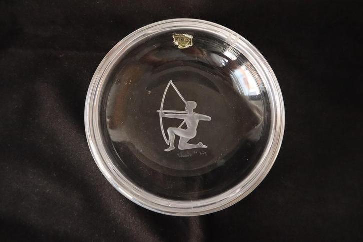 Vintage Val St lambert bonbon schaal, Antiek en Kunst, Antiek | Glas en Kristal, Ophalen of Verzenden