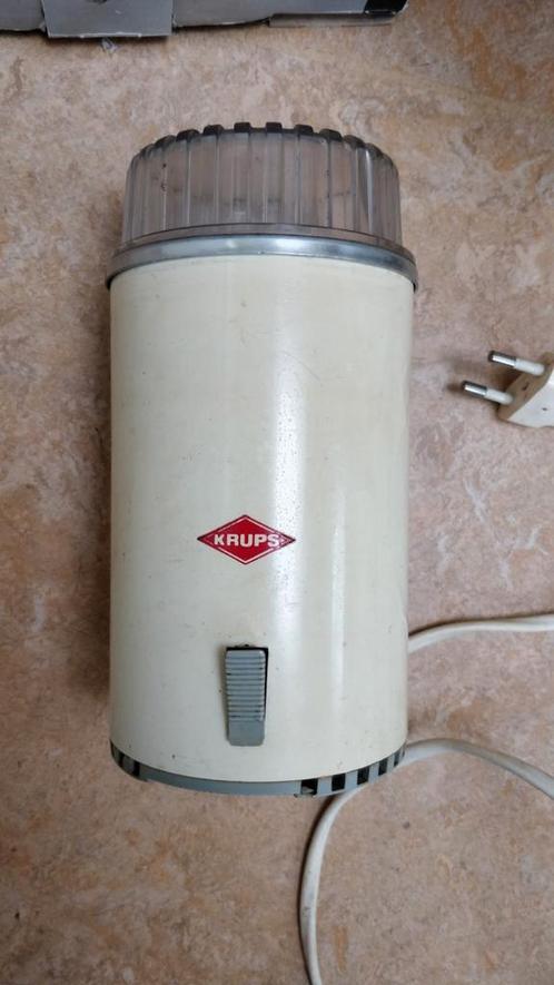 Vintage retro elektrische koffiemolen Krups, Witgoed en Apparatuur, Koffiemachine-accessoires, Gebruikt, Ophalen of Verzenden