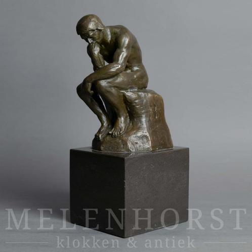 Bronzen Beeld De Denker, Antiek en Kunst, Kunst | Beelden en Houtsnijwerken, Ophalen of Verzenden