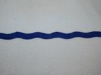 3 meter vintage donkerblauw zigzagband 1,5 cm breed NIEUW, Hobby en Vrije tijd, Ophalen of Verzenden, Nieuw, Lint, Band of Elastiek