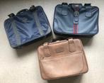 3 x koffer - bruin - blauw - blauw, Sieraden, Tassen en Uiterlijk, Koffers, Gebruikt, Ophalen of Verzenden, Minder dan 35 cm, Minder dan 50 cm