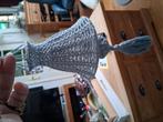 Gehaakt lampje grijs 30 cm, Ophalen of Verzenden, Nieuw, Minder dan 50 cm