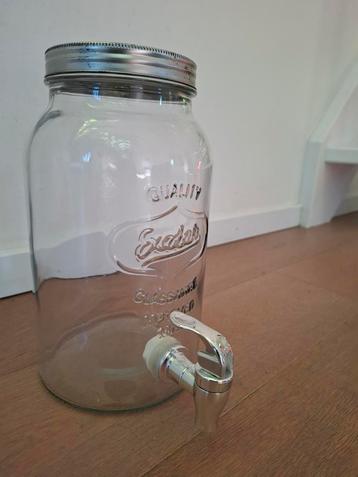 Grote glazen limonade tap, 3L beschikbaar voor biedingen