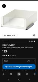 8x Ikea Pax Komplement lade met glazen front 50x58, Huis en Inrichting, Kasten | Kledingkasten, Ophalen, 50 tot 100 cm, Zo goed als nieuw