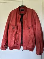 M. FLUES VINTAGE koraalrood leren bomberjack maat XXL, Maat 46/48 (XL) of groter, M. FLUES VINTAGE, Ophalen of Verzenden, Jasje
