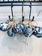 Delfts blauwe kerstballen 10 stuks chinees organic, Diversen, Kerst, Ophalen
