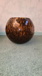 Tijger/ panter dessin vaas, Overige kleuren, Ophalen of Verzenden, Minder dan 50 cm, Glas