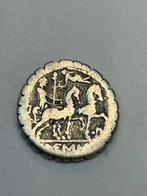 Mooie Zilveren Romeinse munt uit de republiek., Ophalen of Verzenden, 2 euro