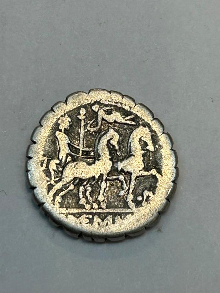 Mooie Zilveren Romeinse munt uit de republiek., Postzegels en Munten, Munten | Europa | Euromunten, 2 euro, Ophalen of Verzenden