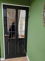 Zwarte Opdekdeur 95x211 cm, Ophalen, Gebruikt, 80 tot 100 cm, Binnendeur