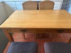 Eettafel met twee lades, Huis en Inrichting, Tafels | Eettafels, Ophalen, 100 tot 150 cm, 50 tot 100 cm, Zo goed als nieuw