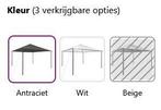 Paviljoen 4x4, partytent prieel 4 x 4 m antraciet GRTS BZRGD, Verzenden, Partytent, Nieuw, 4 tot 6 meter