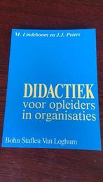 M. Lindeboom - Didactiek voor opleiders in organisaties, Ophalen of Verzenden, Zo goed als nieuw, Overige niveaus