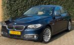 BMW 5-Serie 2.0 520I AUT 184 PK Sedan 2014 Blauw, Auto's, Achterwielaandrijving, Beige, 2000 kg, Blauw