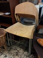 Vintage Schoolstoelen - Set van 4, Huis en Inrichting, Ophalen