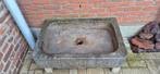 Stenen trog met plantenbak drinkbak wasbak hardstenen, Steen, Gebruikt, Minder dan 30 cm, Ophalen of Verzenden