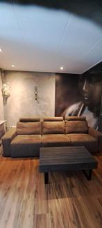 Bankstel taupe, Ophalen, Driepersoons, 75 tot 100 cm, Zo goed als nieuw