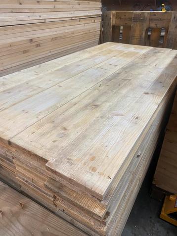 Geborsteld verouderd hout 168x11x1.8 beschikbaar voor biedingen