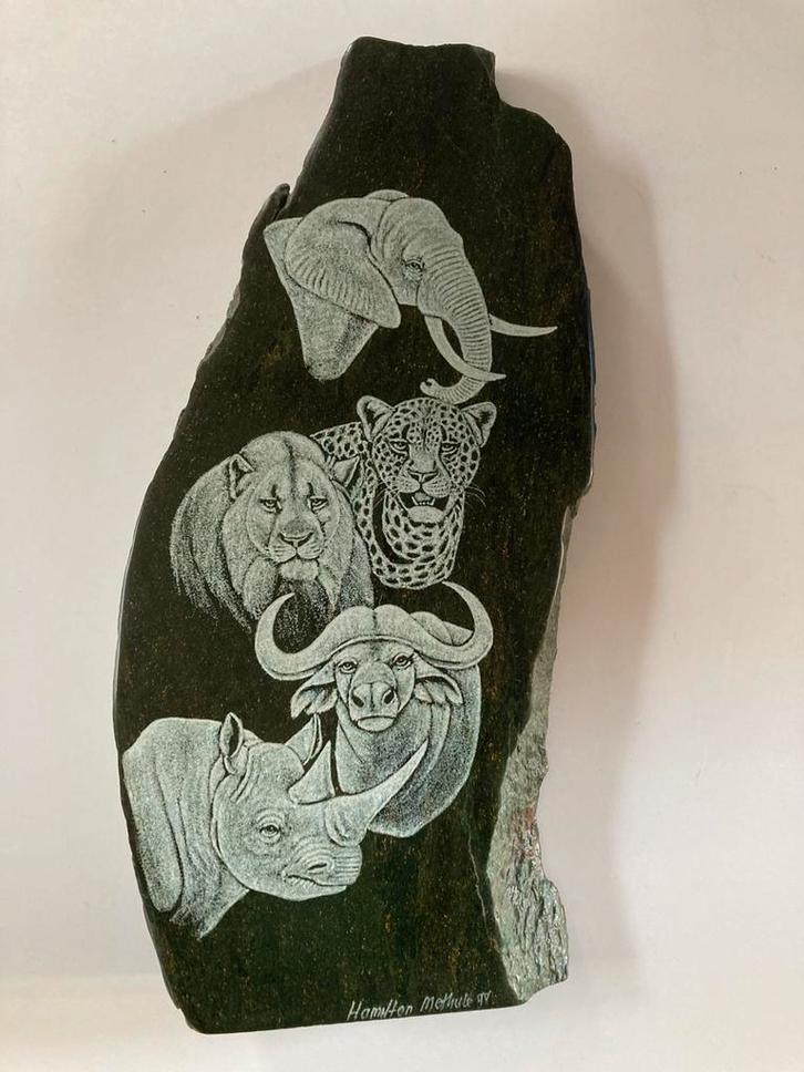 Beeld steen Hamilton Methule 90 Kunstwerk Safari Animals, Antiek en Kunst, Kunst | Niet-Westerse kunst, Verzenden