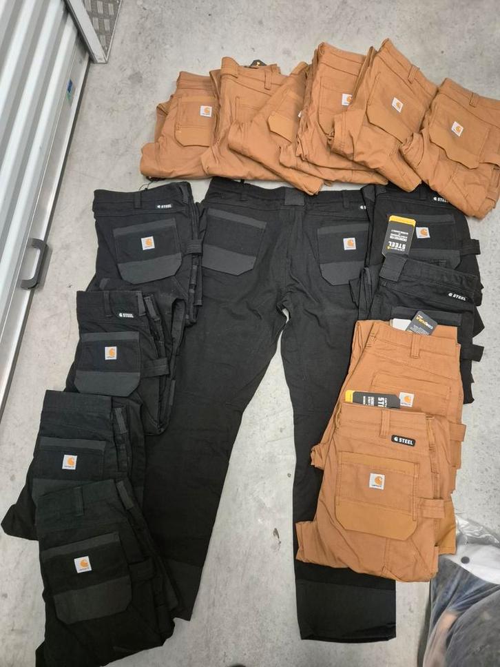 Carhartt Steel Werkbroeken - Partij van 16 Nieuw, Kleding | Heren, Broeken en Pantalons, Nieuw, Overige maten, Zwart, Ophalen of Verzenden
