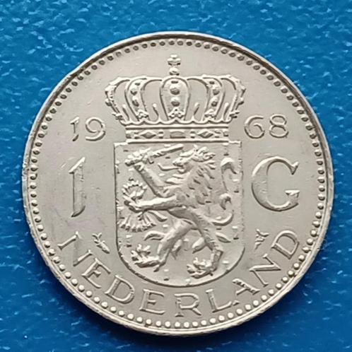 1 Gulden 1968 - Juliana, Postzegels en Munten, Munten | Nederland, Losse munt, 1 gulden, Koningin Juliana, Verzenden
