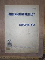 onderdelen documentatie prijslijst Sachs 50, Ophalen of Verzenden, Gebruikt
