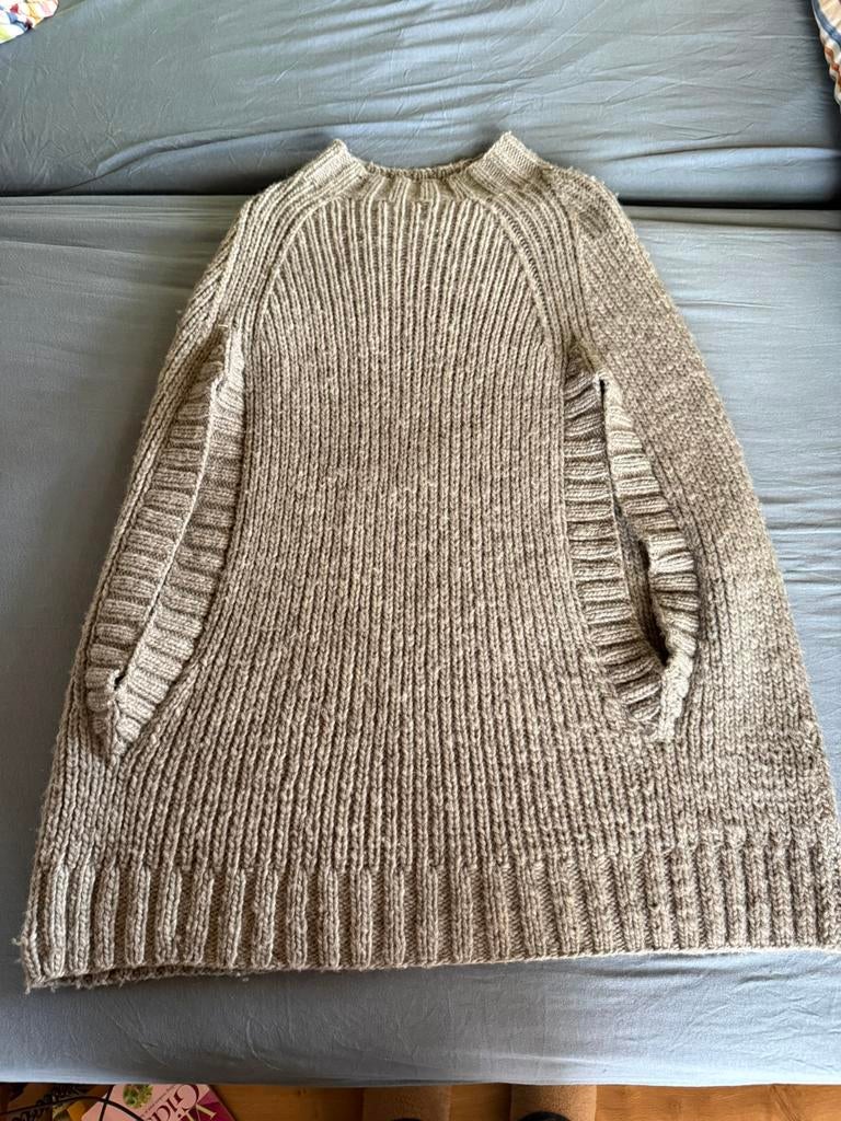 Inti fairtrade trui vest poncho grijs igst one size, Ophalen of Verzenden, Zo goed als nieuw, Grijs