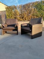 Leolux Bora Bèta Fauteuils - Design Klassieker, Huis en Inrichting, Fauteuils, Ophalen, Gebruikt, 50 tot 75 cm, Leer