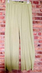 Pieces! Nieuwe prachtige appel groene wijde pijpen broek 44, Maat 42/44 (L), Nieuw, Ophalen of Verzenden, Lang