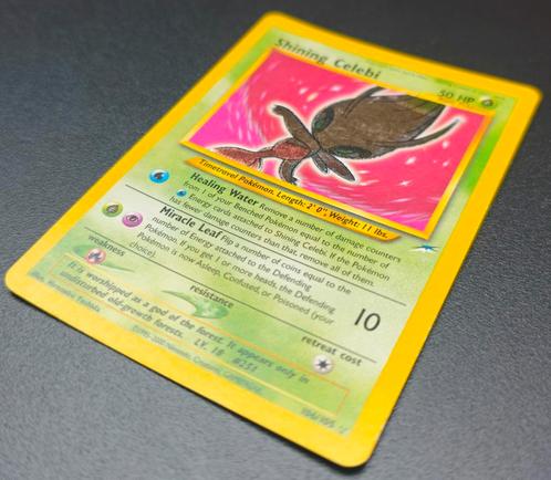 Pokémon Kaart Neo Destiny Shining Celebi 106/105 NDE106 Holo, Hobby en Vrije tijd, Verzamelkaartspellen | Pokémon, Zo goed als nieuw