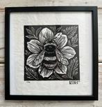 Linodruk ‘Hommel’ door Jan Vonk., Antiek en Kunst, Ophalen of Verzenden