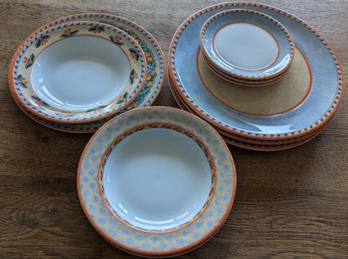 Switch4 Villeroy en Boch - puntgave borden, Huis en Inrichting, Keuken | Servies, Zo goed als nieuw, Bord(en), Overige stijlen
