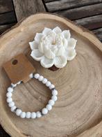 Lotus en armband wit, Huis en Inrichting, Woonaccessoires | Kandelaars en Kaarsen, Overige materialen, Verzenden, Wit, Nieuw