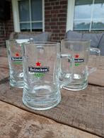 Heineken Glazen bierpullen - 0,5 liter - 3 stuks, Ophalen of Verzenden, Gebruikt, Glas of Glazen, Heineken
