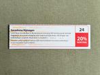 Sanadome Nijmegen voordeelbon 20% korting, Tickets en Kaartjes, Kortingen en Cadeaubonnen, Drie personen of meer, Kortingsbon