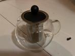 Glazen theepot met theezeef, Huis en Inrichting, Keuken | Servies, Ophalen of Verzenden, Zo goed als nieuw, Glas, Overige typen