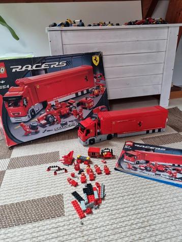 Ferrari lego racers, grote vrachtwagen 8654 compleet beschikbaar voor biedingen