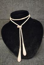 Antieke Art Deco ketting Handgesneden botten, Sieraden, Tassen en Uiterlijk, Antieke sieraden, Verzenden, Overige materialen, Ketting