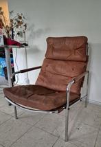 Leren fauteuil Nagoya / Martin Visser / Vintage jaren 60/70, Huis en Inrichting, Fauteuils, Ophalen, Vintage jaren 60/70, Gebruikt