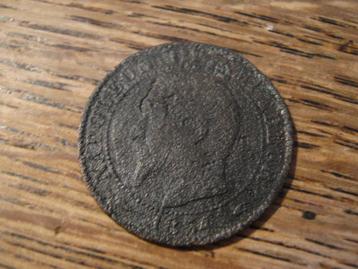  Frankrijk 5 Centimes 1854a, Napoleon III #159 beschikbaar voor biedingen