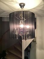 Zwarte organza kroonluchter, Ophalen of Verzenden, Gebruikt, Overige materialen