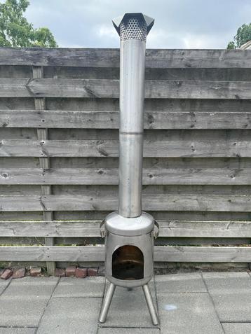 Haardhoutkachel tuinkachel terraskachel beschikbaar voor biedingen
