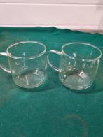 theeglazen dun glas met oor  2 stuks, Verzamelen, Glas en Borrelglaasjes, Ophalen of Verzenden, 'T Olde Gre-j, Info@toldegrej.nl