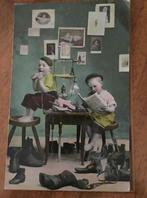 Prentbriefkaart: Klein schoenmakers., Ophalen of Verzenden, Voor 1920, Gelopen, Ambachten of Beroep