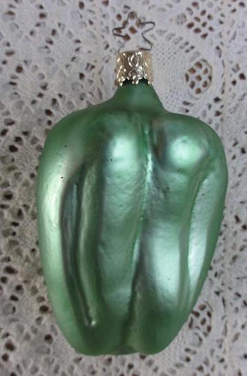 SALE Glazen kerstbal paprika / groente, KERST beschikbaar voor biedingen