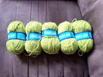 5 x bollen BRELAN - 50 gr - lichtgroen, Ophalen of Verzenden, Nieuw, Breien of Haken, Wol of Garen