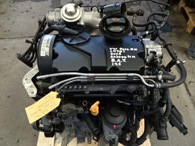 Motor BAY VW Polo 9N bj 2005 1.4 TDI 55 kw 203000 km, Auto-onderdelen, Motor en Toebehoren, Volkswagen, Gebruikt, Ophalen of Verzenden
